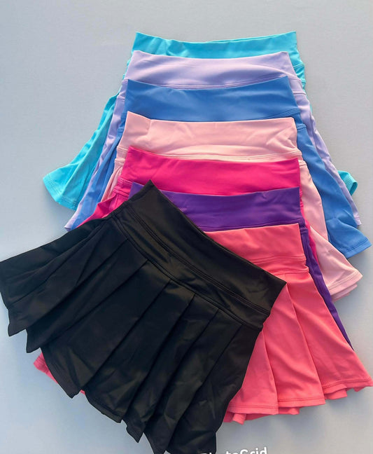 Girls Athletic Pleaded Skorts