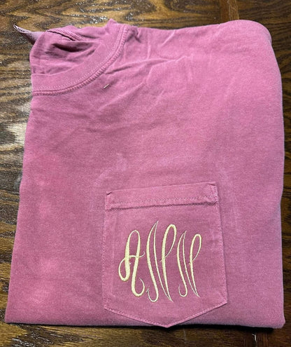 Embroidered Monogram Sale