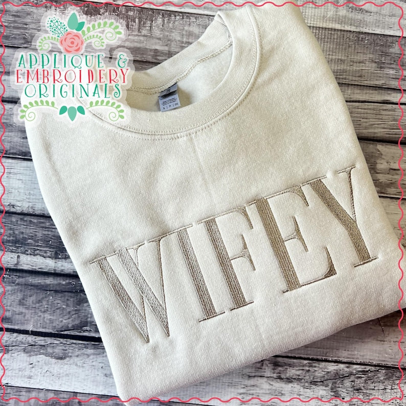 Wifey Embroidered