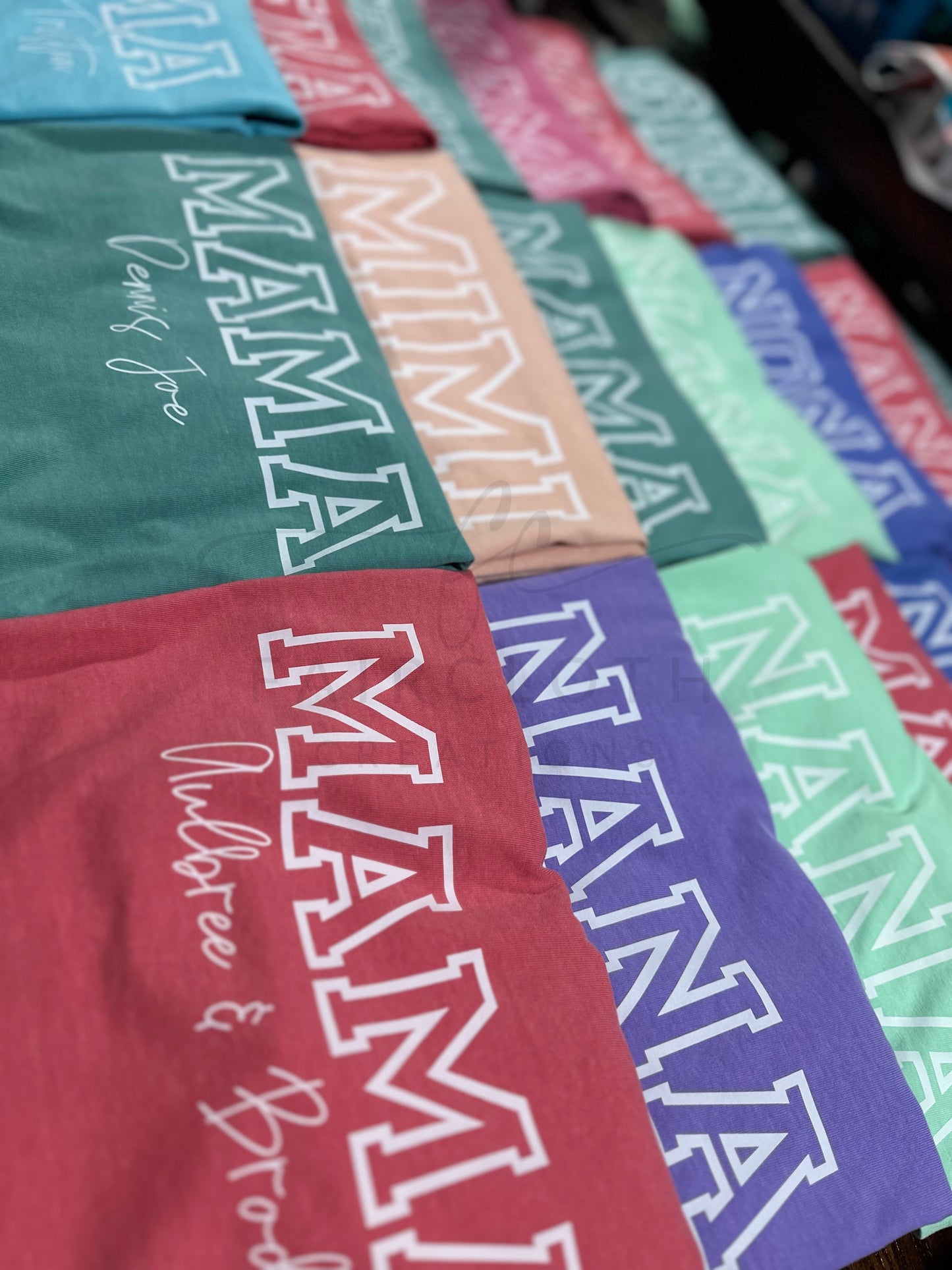 Block Outline Mama/Grandma Name