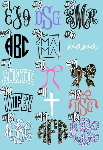 Printed Monogram Pocket Tee