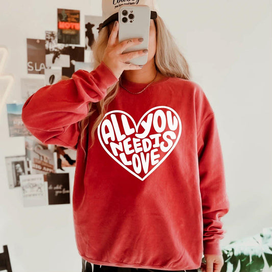 All You Need is Love Heart (White)