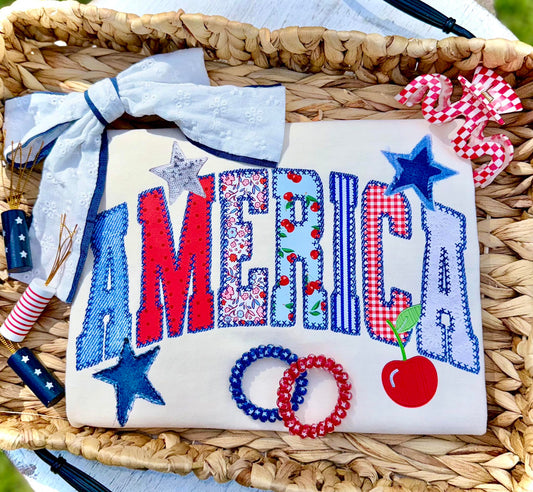America Faux Embroidery