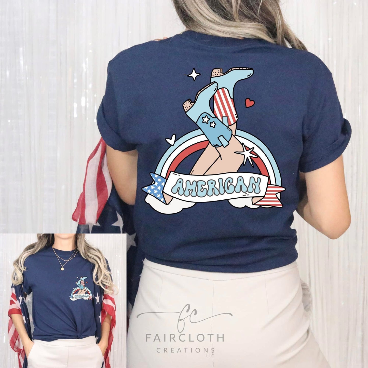 American Boots Rainbow
