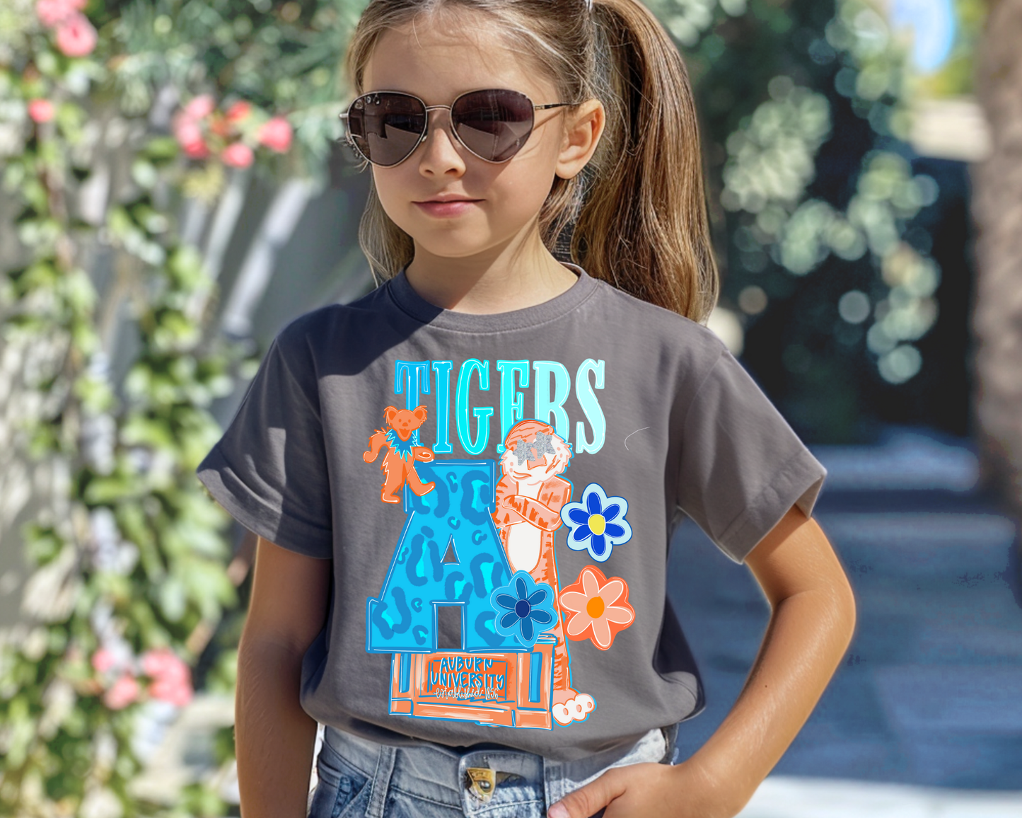 Auburn Tigers Leopard and Floral