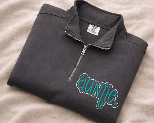 Auntie Doubel Embroidered