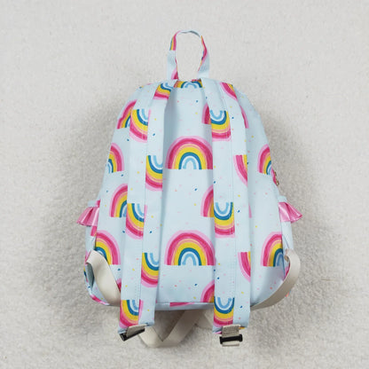 Rainbow Pink Ruffle Bookbag