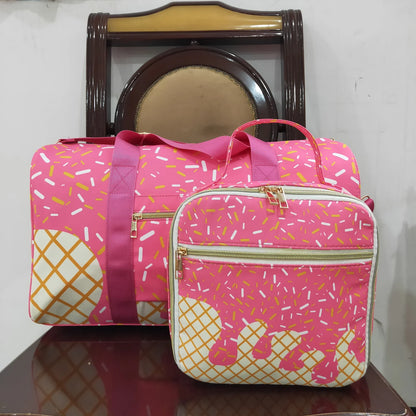 FULL 3PC SET- Hot Pink Ice Cream Drip Bags