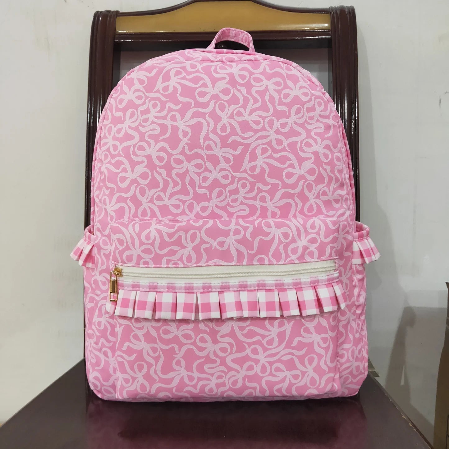 Pink Bow Book Bag