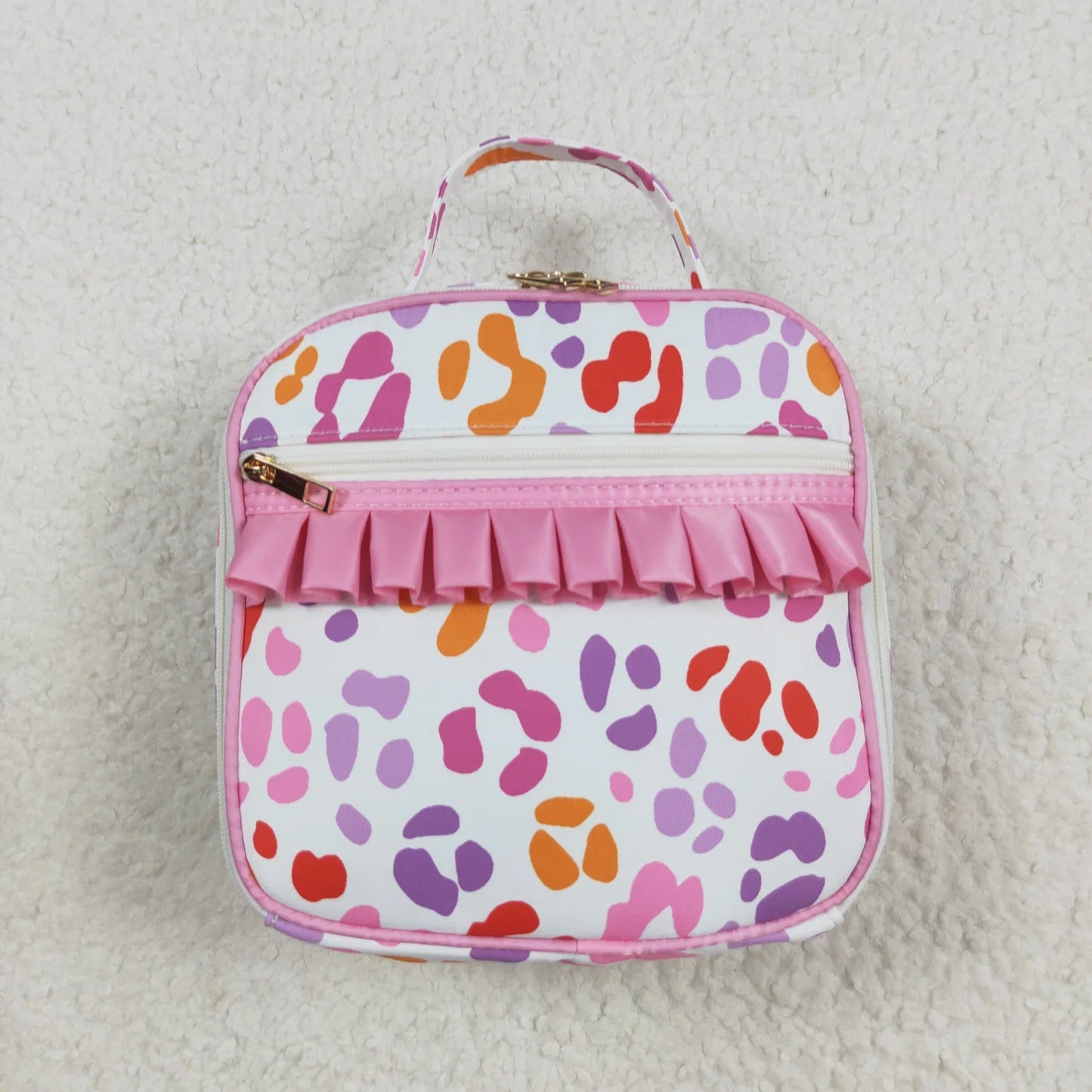 Colorful Leopard Embroidered Lunchbox