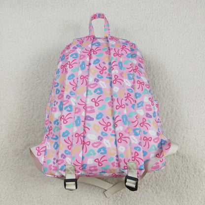 Bow and Colorful Leopard Book Bag