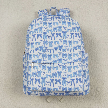 Blue Bow Book Bag