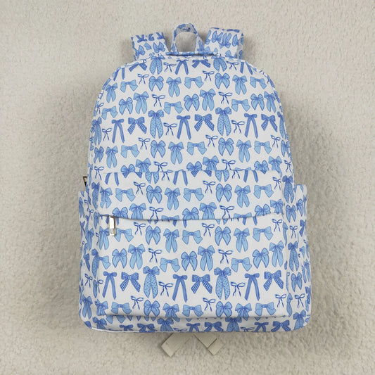 Blue Bow Book Bag