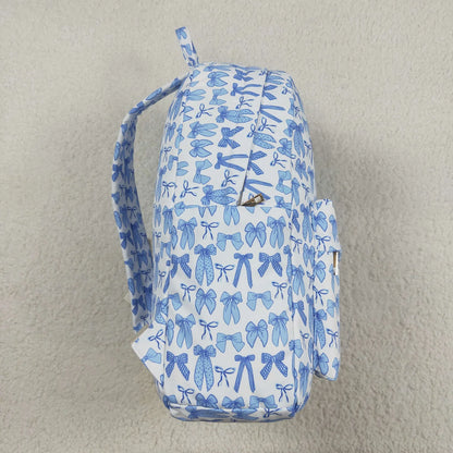 Blue Bow Book Bag