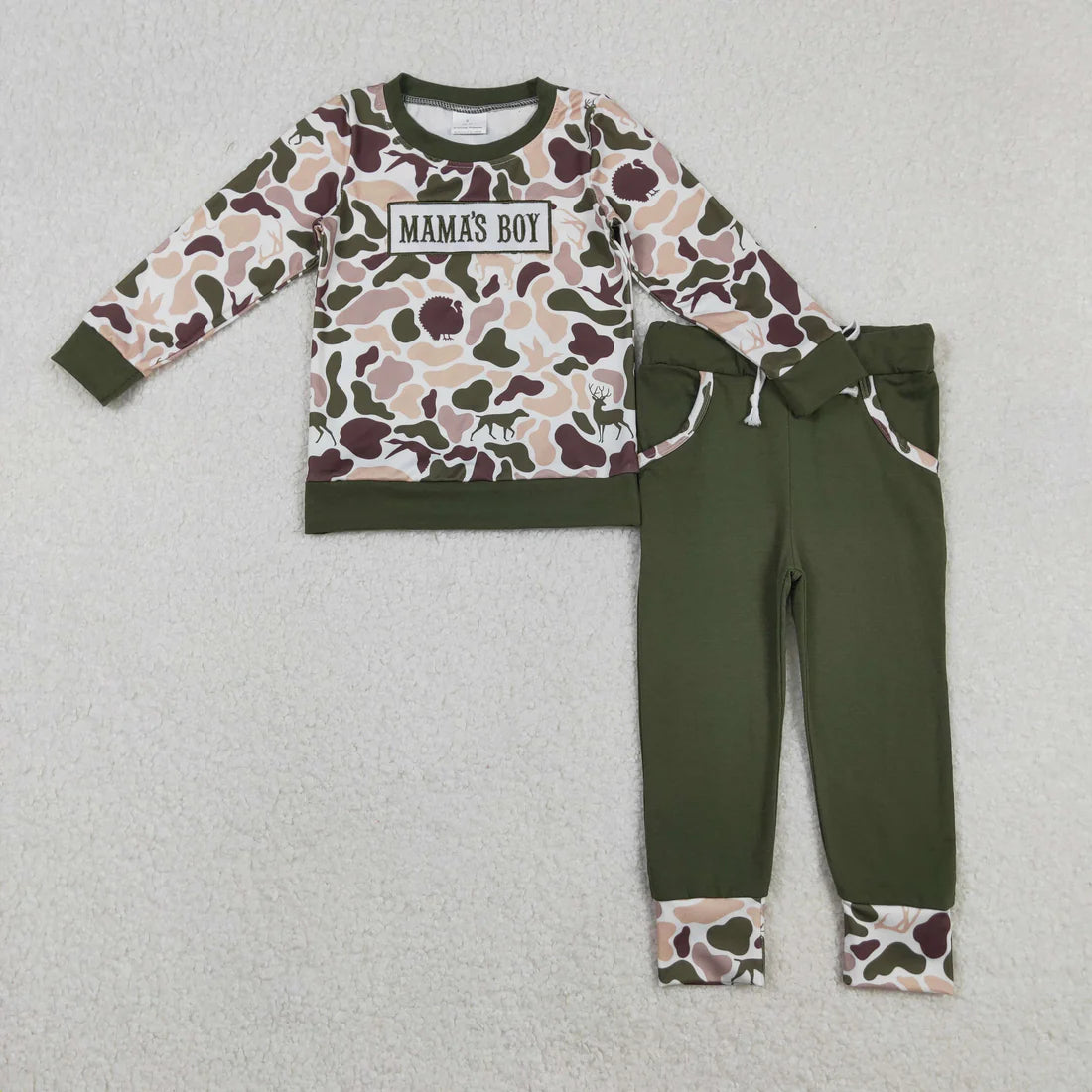 Boy Camo Jogger Sets