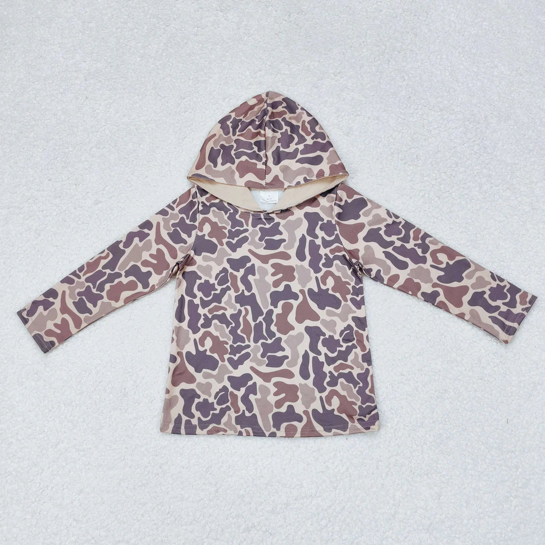 Camo Hooded Long Sleeves