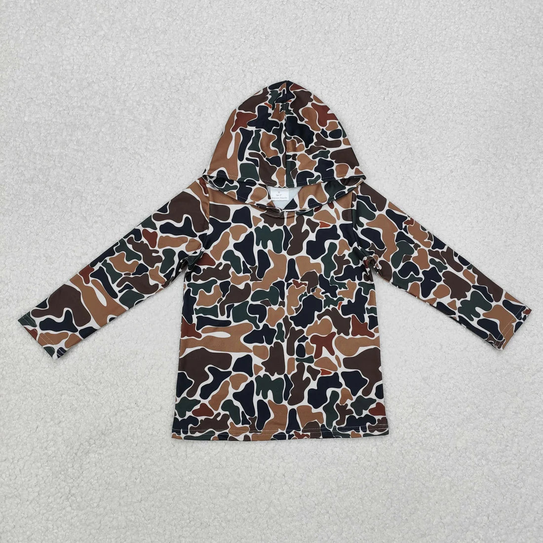 Camo Hooded Long Sleeves