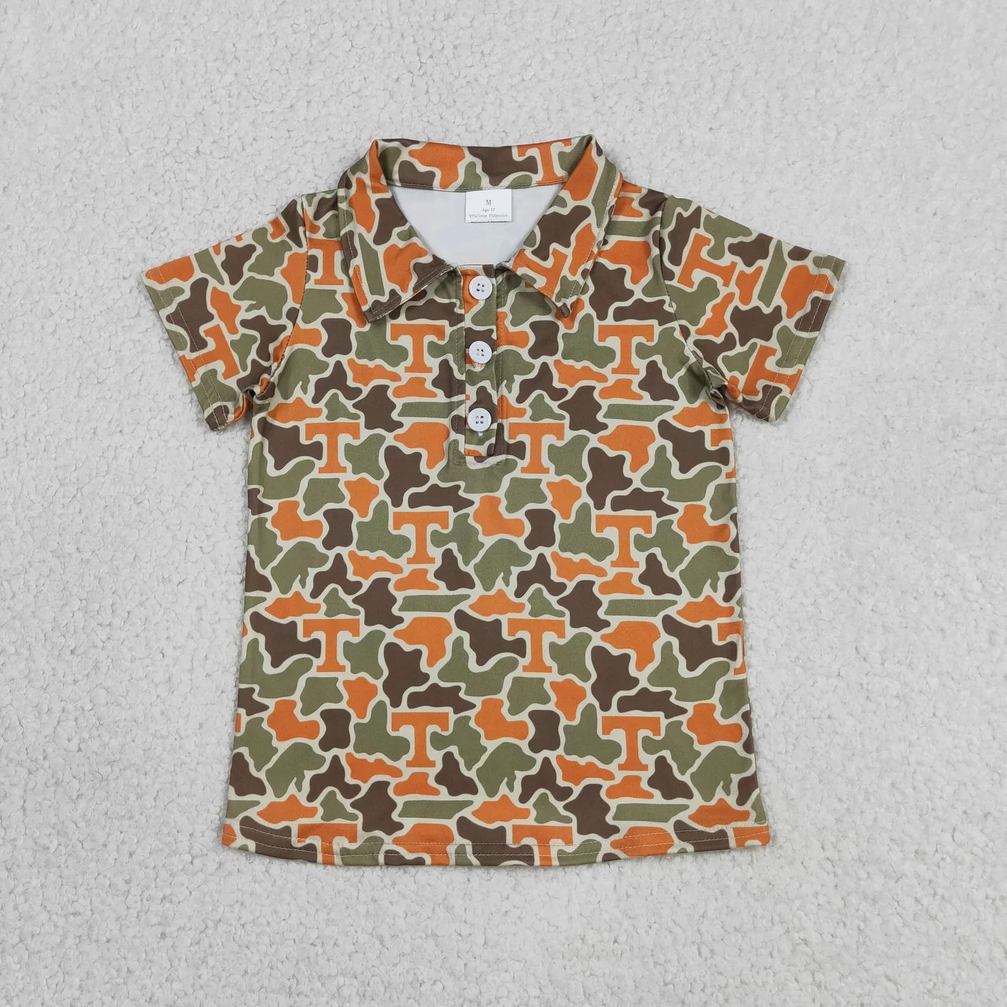 Tennessee Camo Polo Button