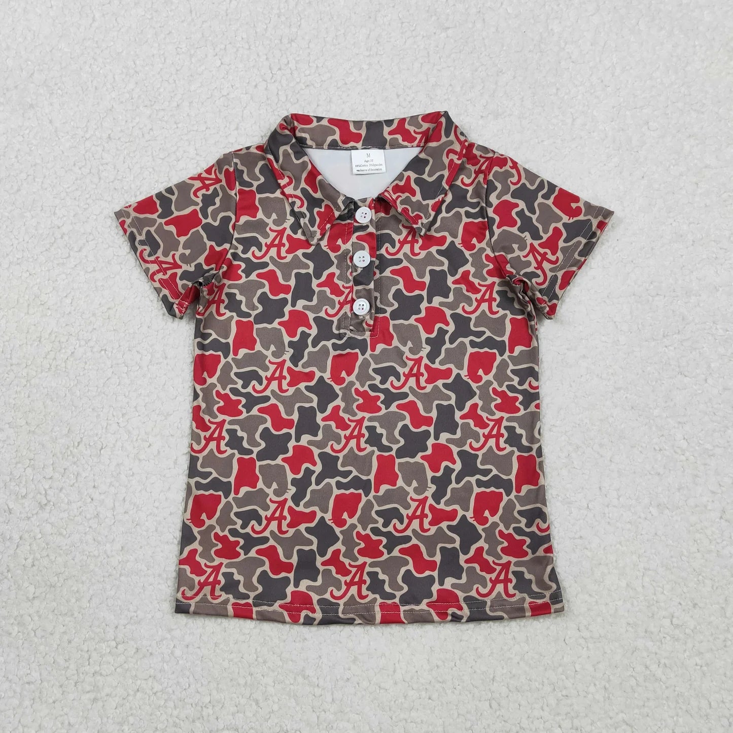 Alabama Camo Polo Button
