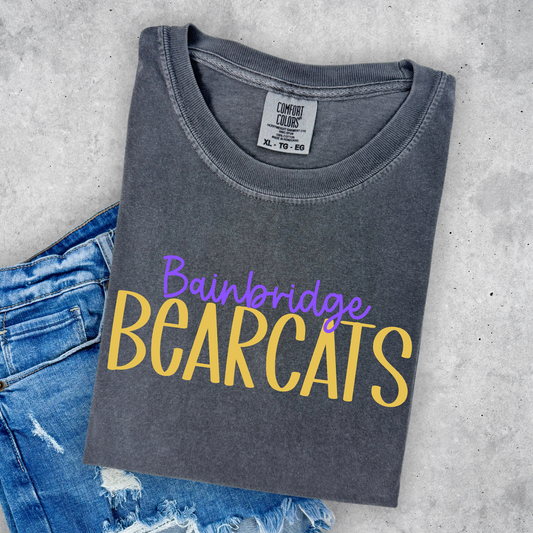 Bainbridge Bearcats- Preppy- Purple and Gold