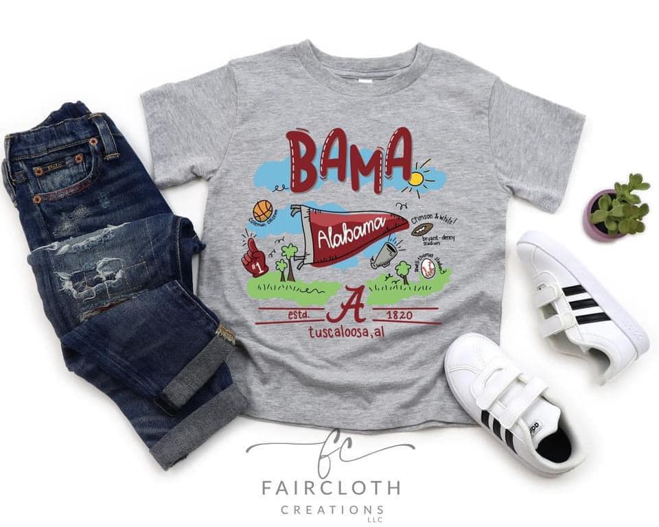 Bama with Flag