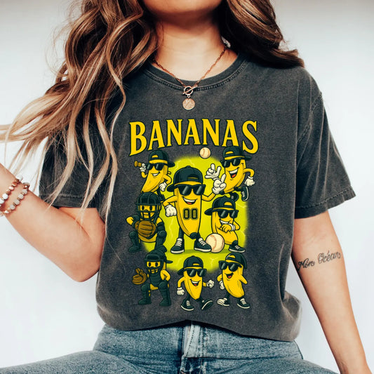 Bananas with Yellow Background