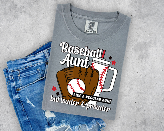 Baseball Aunt Louder Prouder