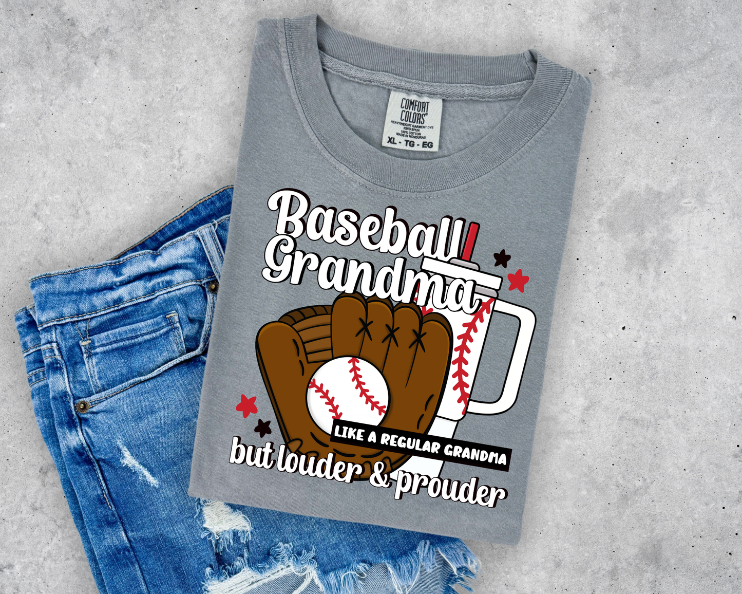 Baseball Grandma Louder Prouder