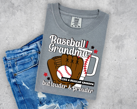Baseball Grandma Louder Prouder