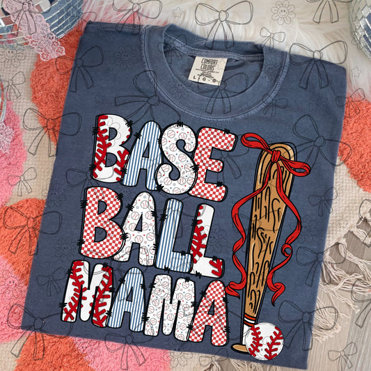 Baseball Mama with Bat and Ball