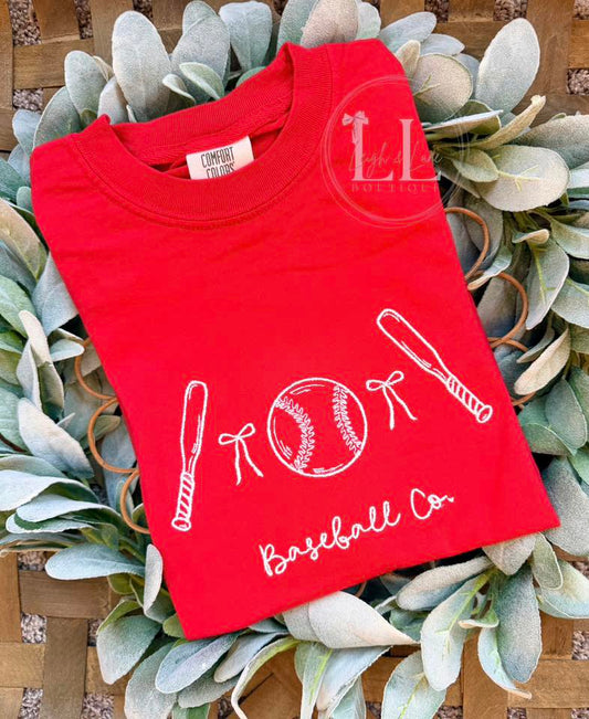Baseball and Co Embroidered
