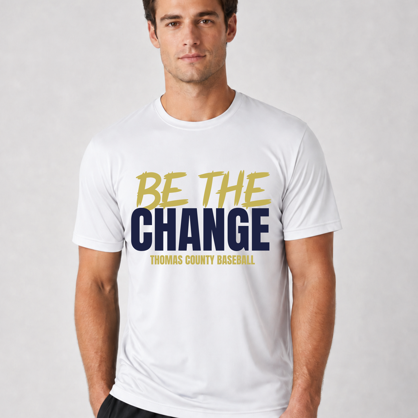 Be the Change Gold and Navy