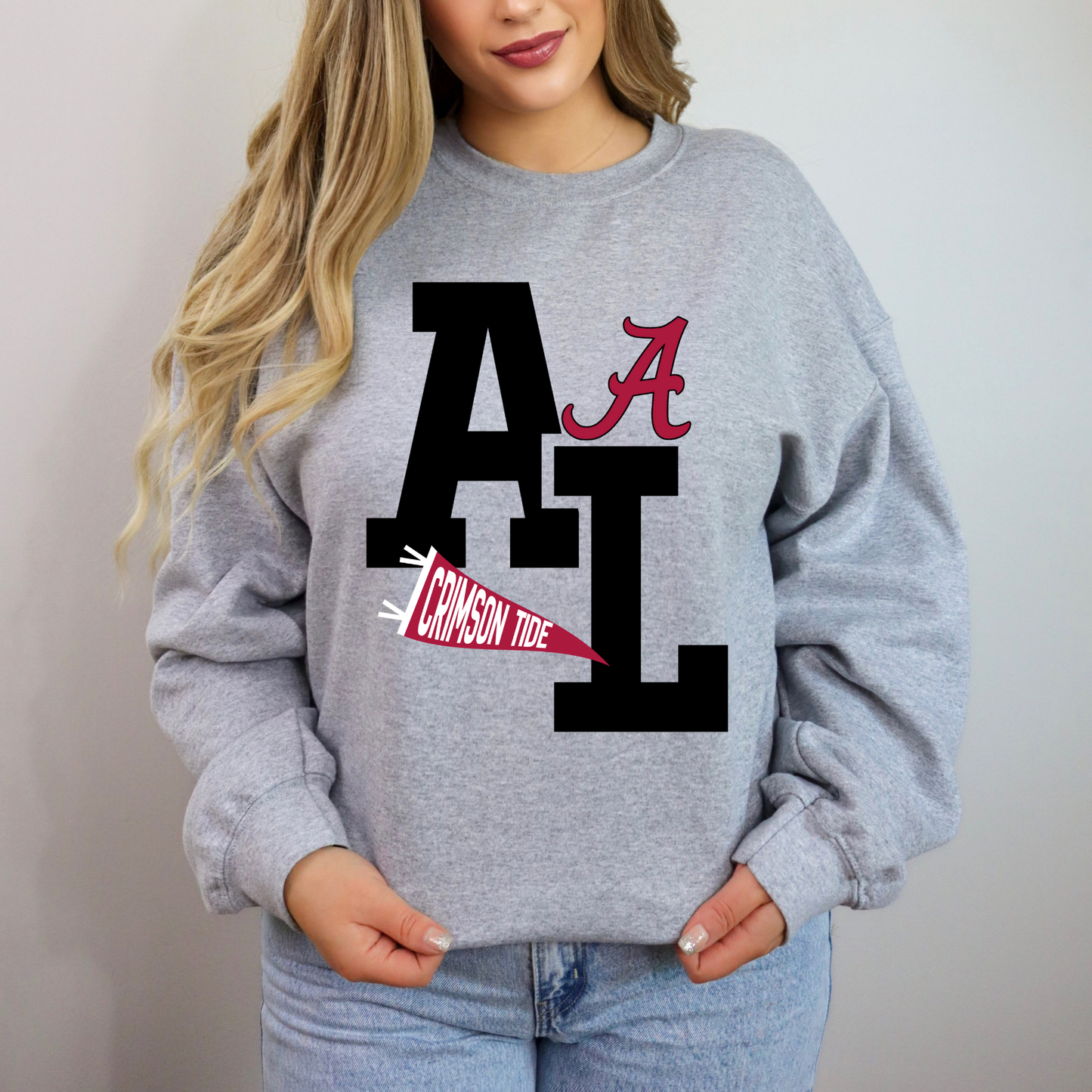 Black Alabama Bold with Pennant Flag