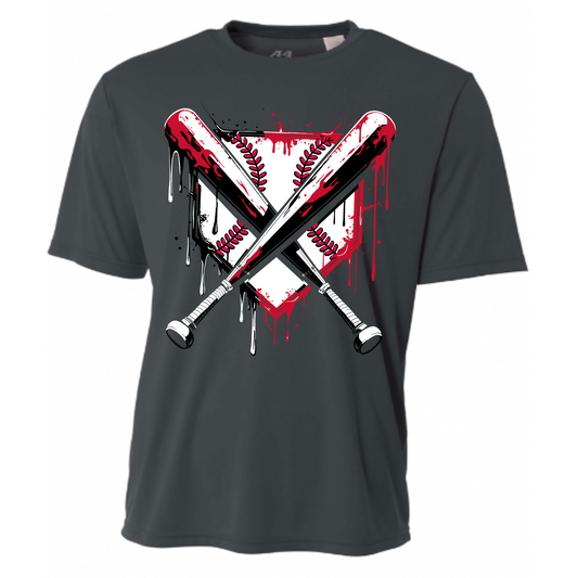 Black Red Homeplate Drip