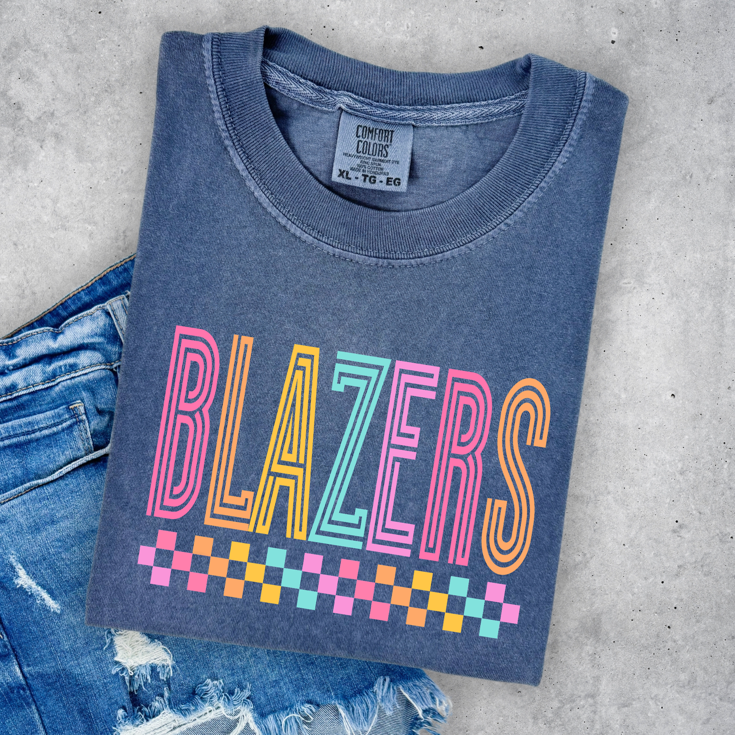 Blazers Checkered Underneath