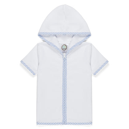 Seersucker Embroidered Bathing Suits and Coverups