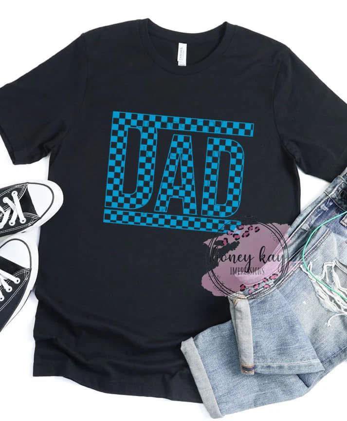 Blue Checkered Dad