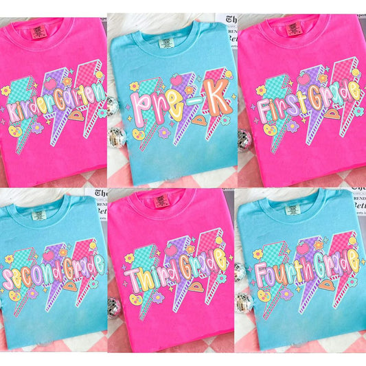 Blue Purple Pink Grade with Bolts