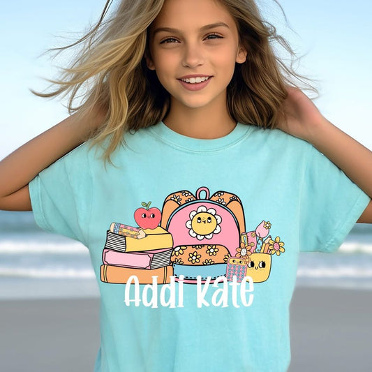 Books Bags and Pens with Name