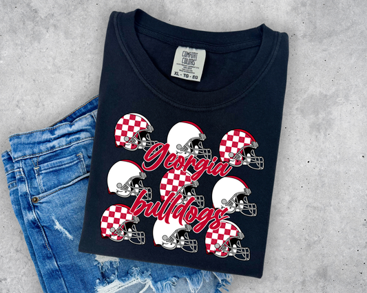 Bulldogs Checkered Helmets