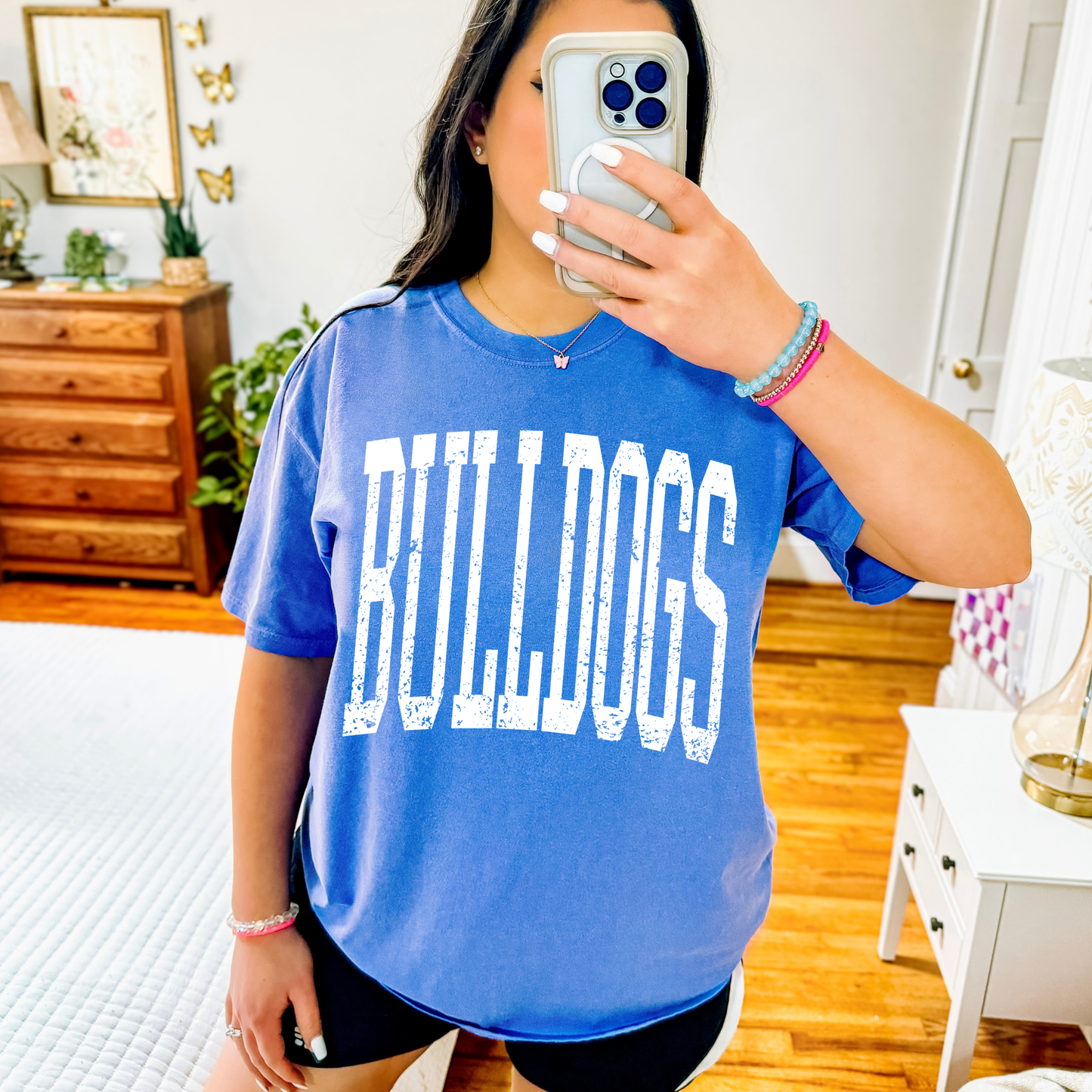 Bulldogs Skinny Varsity White