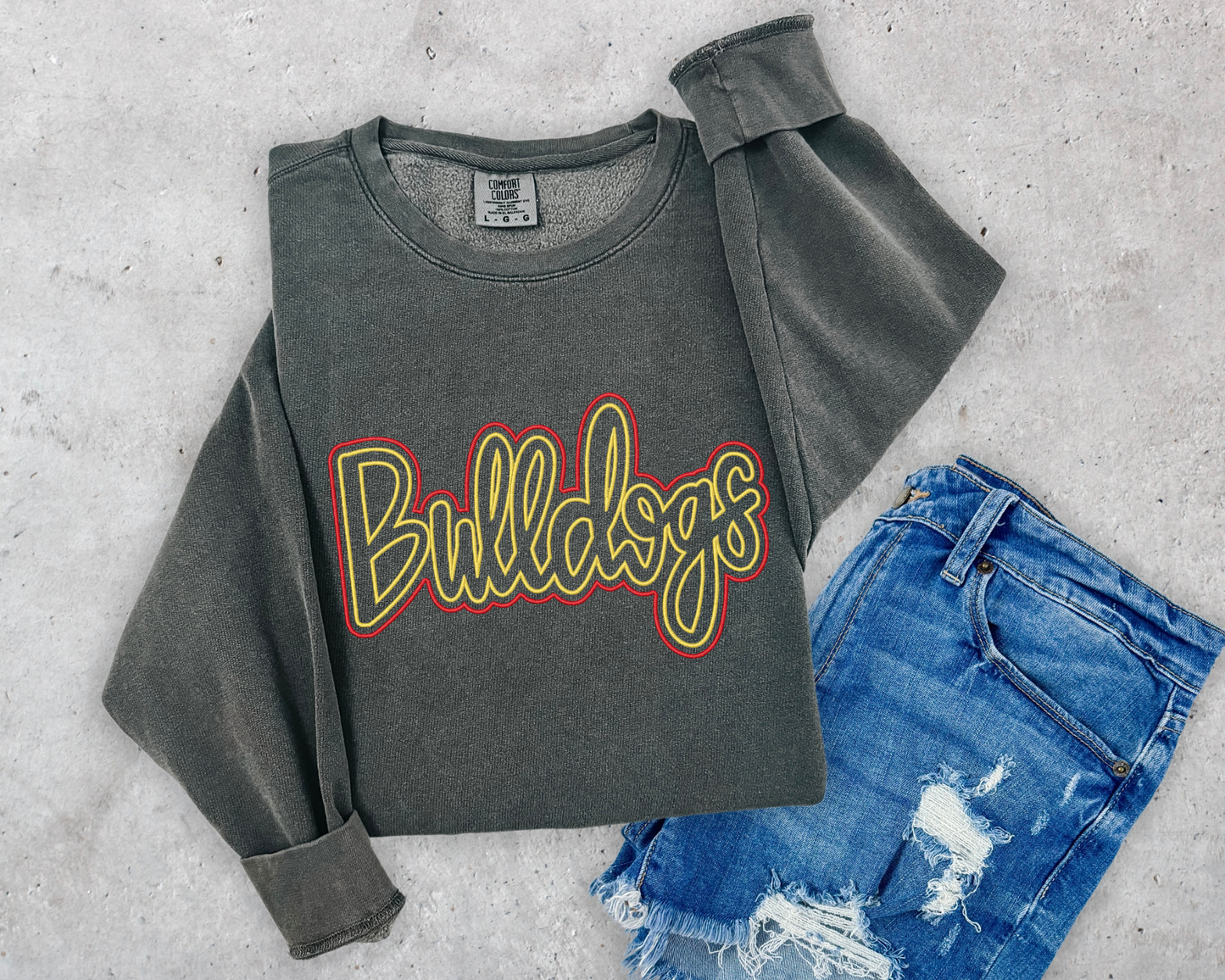 Bulldogs Two Colored Embroidered