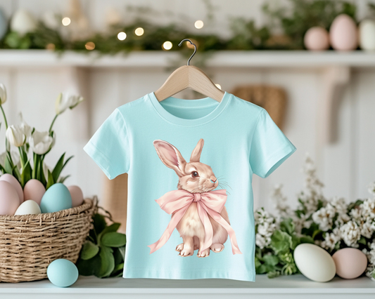 Bunny with Pink Bow Vintage