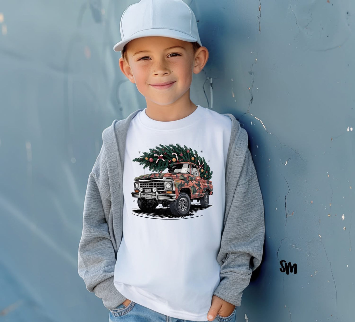 Christmas Truck with Tree