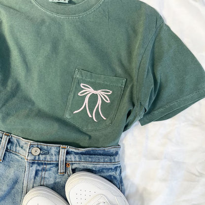 Embroidered Dainty Bow