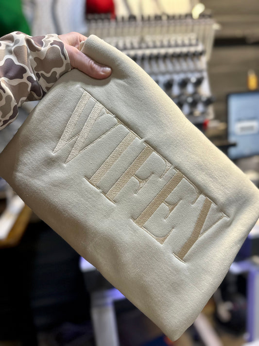 Wifey Embroidered