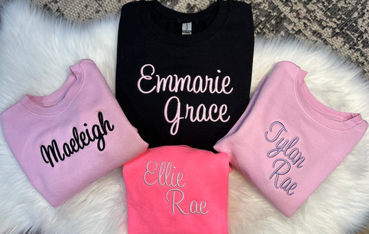 Embroidery Puff Names