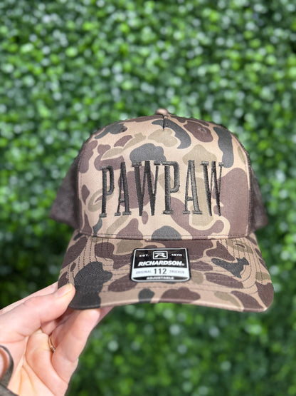 One Word Camo Embroidered Hat