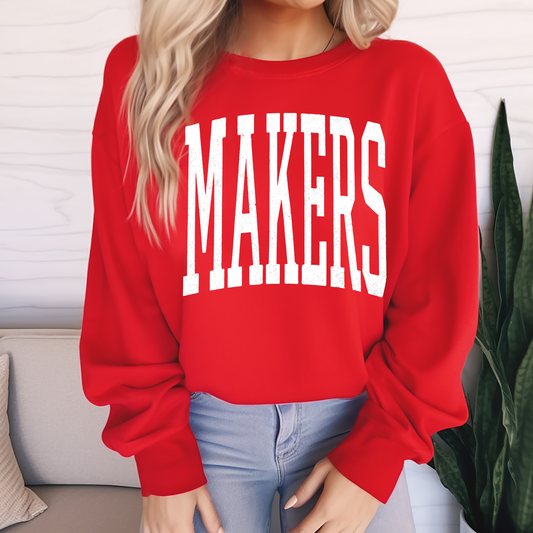 Makers Skinny Varsity White