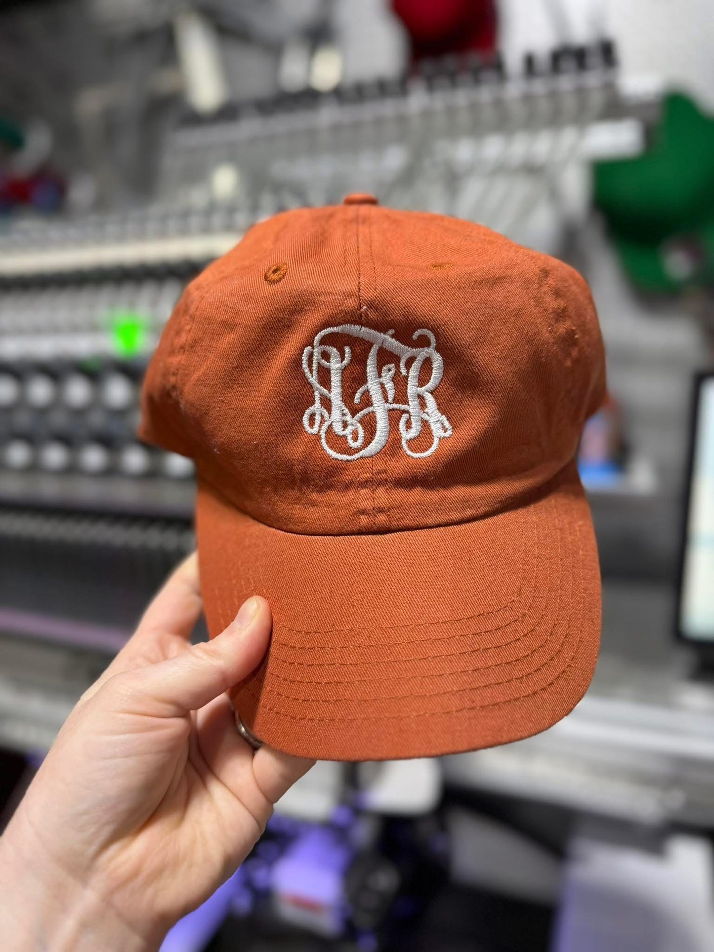 Embroidered Monogram Baseball Hat- ADULT AND YOUTH